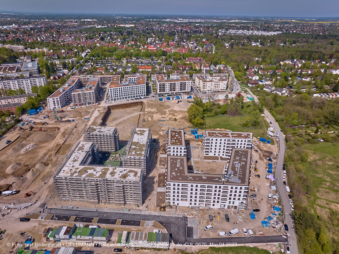 04.05.2023 - Luftbilder vom Alexisqaurtier und Pandion Verde in Neuperlach 04.05.2023 - Luftbilder vom Alexisqaurtier und Pandion Verde in Neuperlach